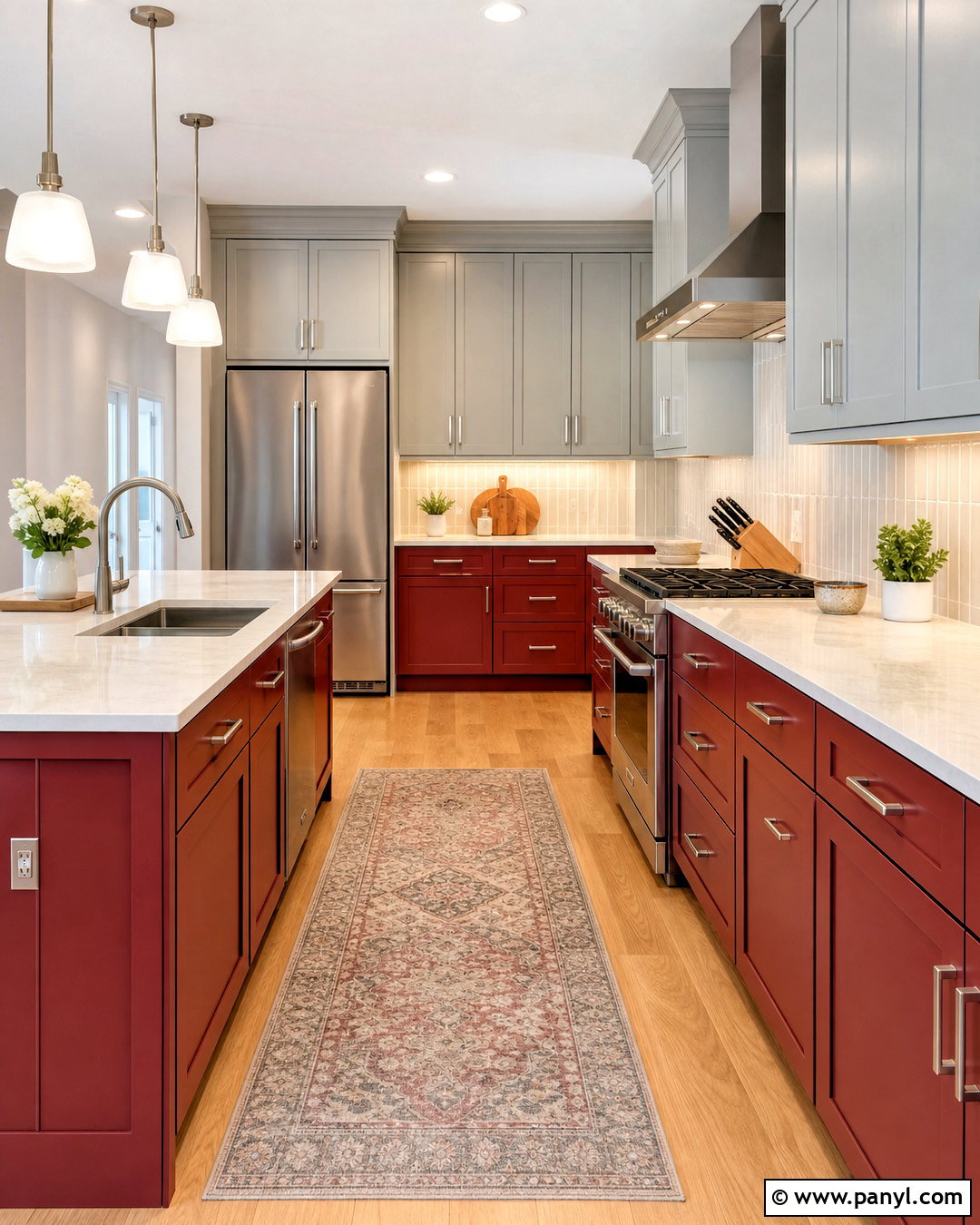 Red And Gray Kitchen - 20 kitchen color red ideas