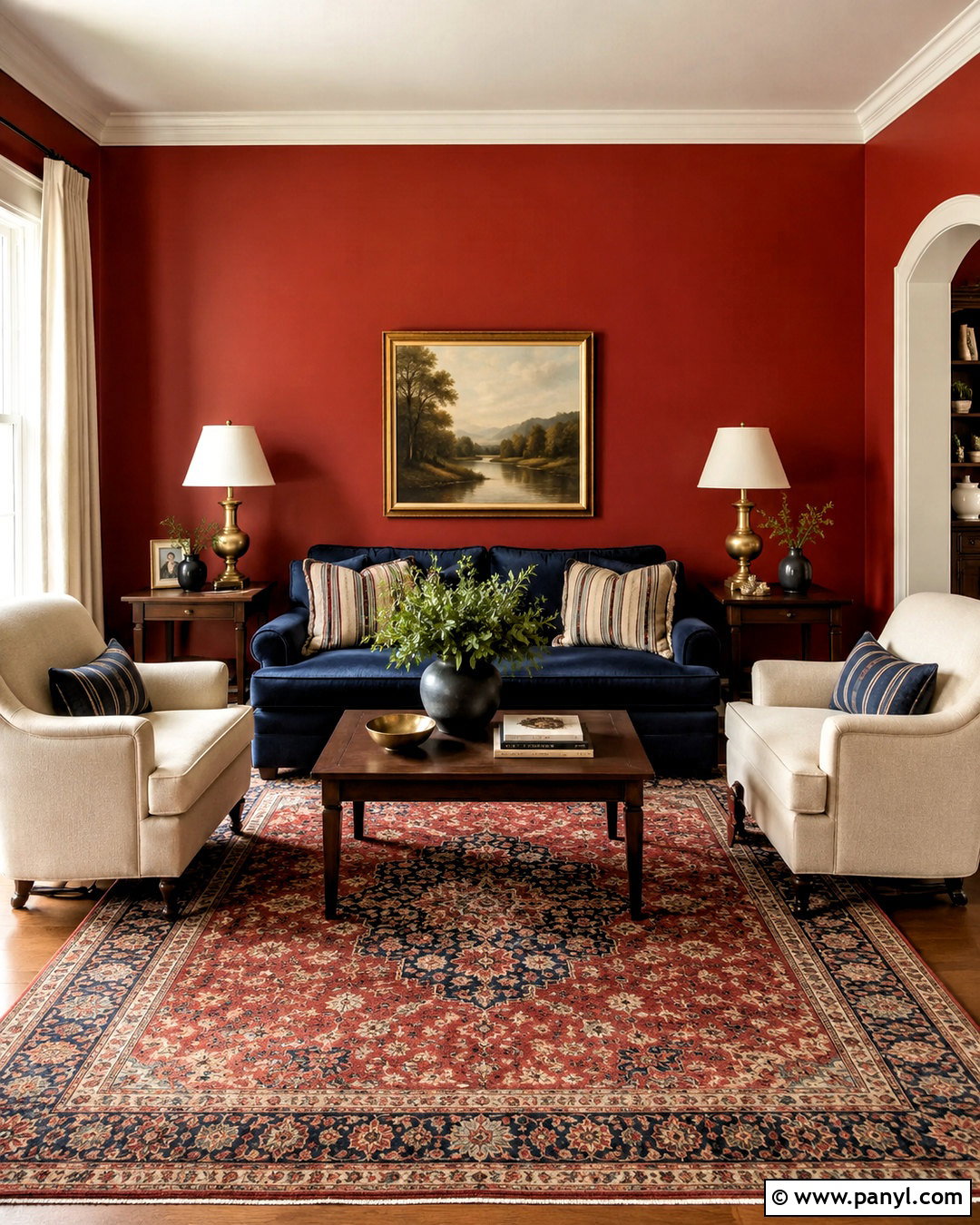 20 Living Room Red Walls for Bold, Warm, Designer Style