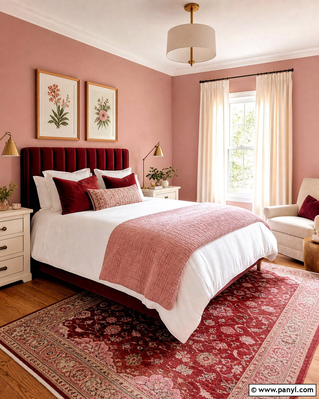 Red And Pink Guest Bedroom - 20 red house interior ideas