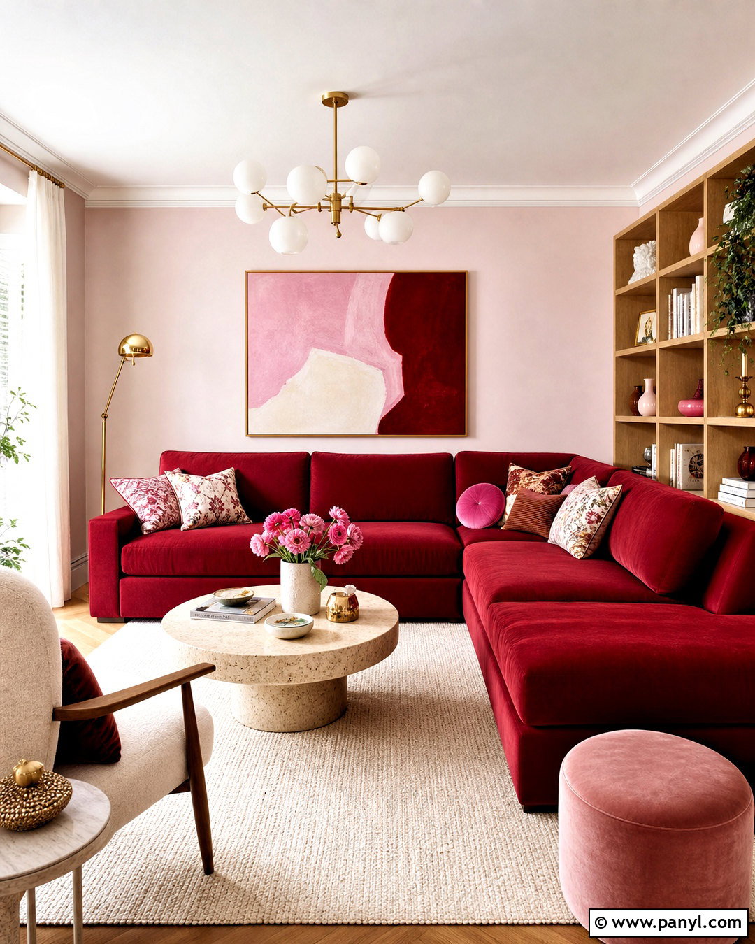 Red And Pink Living Room - 20 red home ideas
