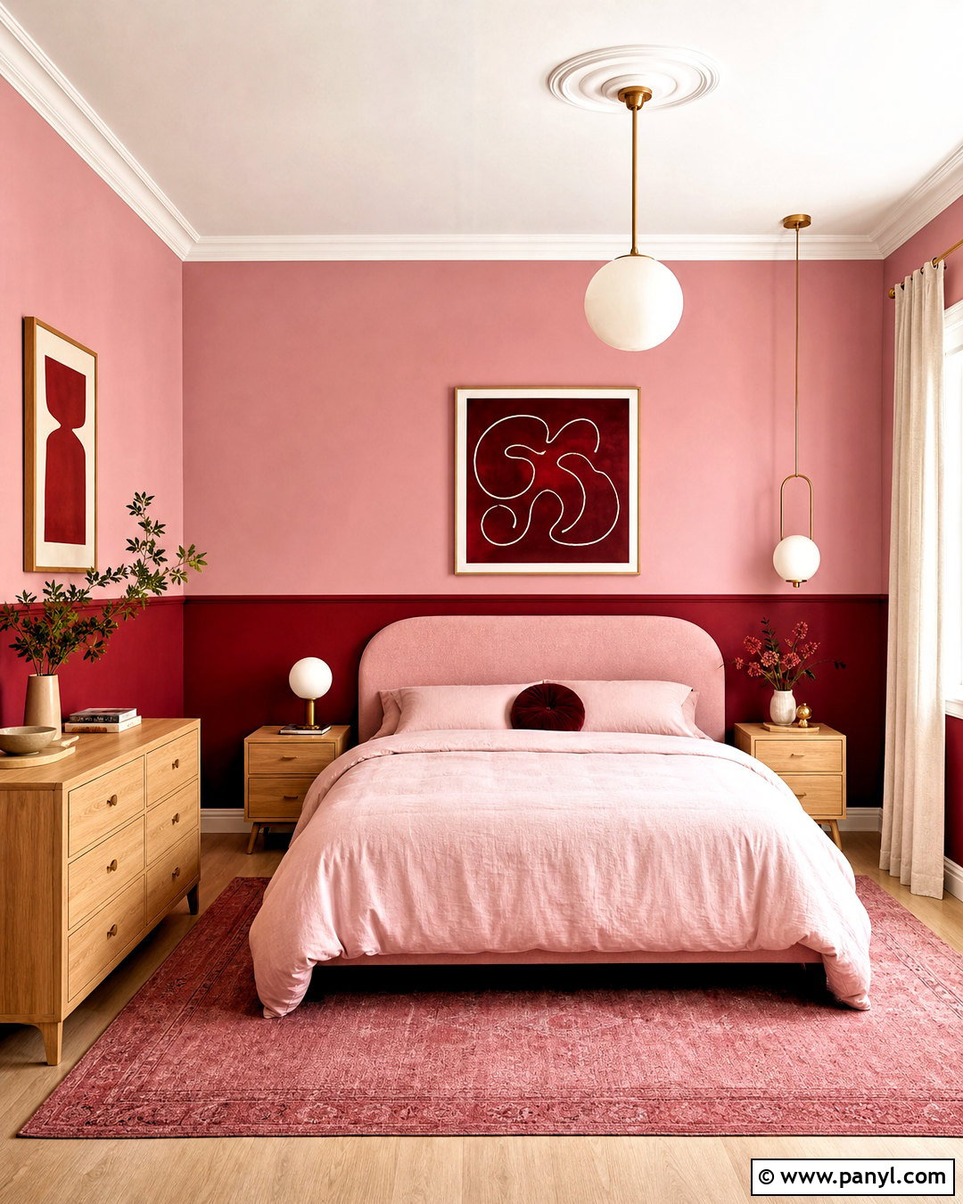 Red And Pink Wall Bedroom - 20 red wall bedroom ideas