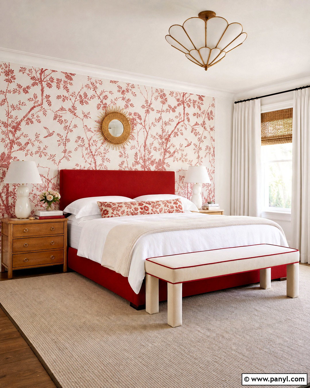 Red And White Bedroom Wallpaper - 20 red and white bedroom ideas