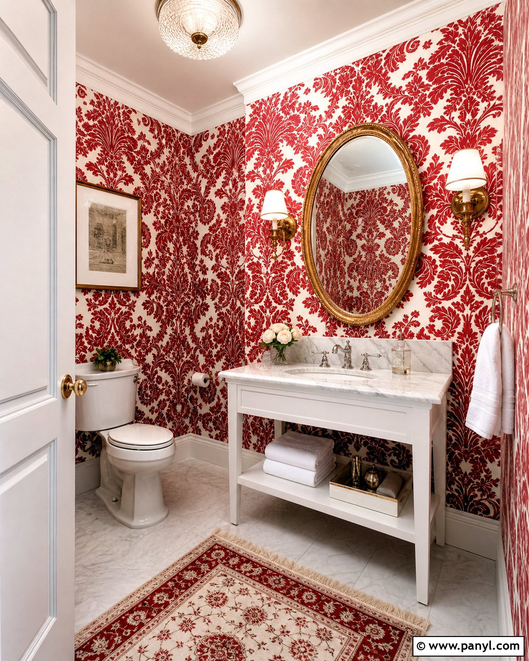 Red And White Damask Wallpaper - 20 red and white wallpaper for walls