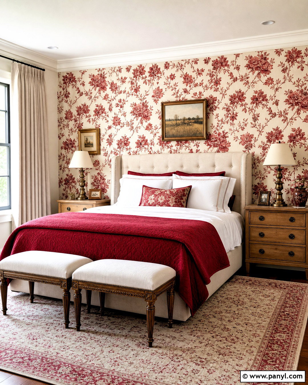 Red And White Floral Wallpaper - 20 red and white wallpaper for walls