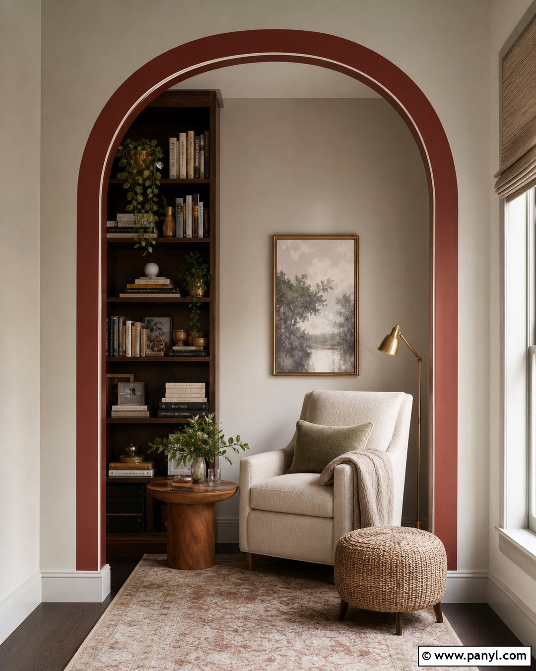Red Arched Wall Border - 20 Red Wall Border Ideas