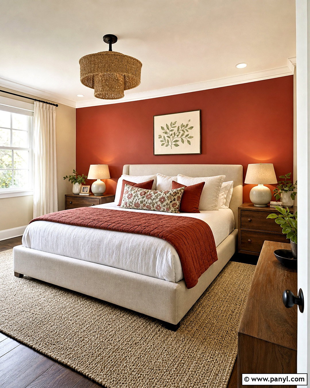 Red Bedroom Accent Wall - 20 red home ideas