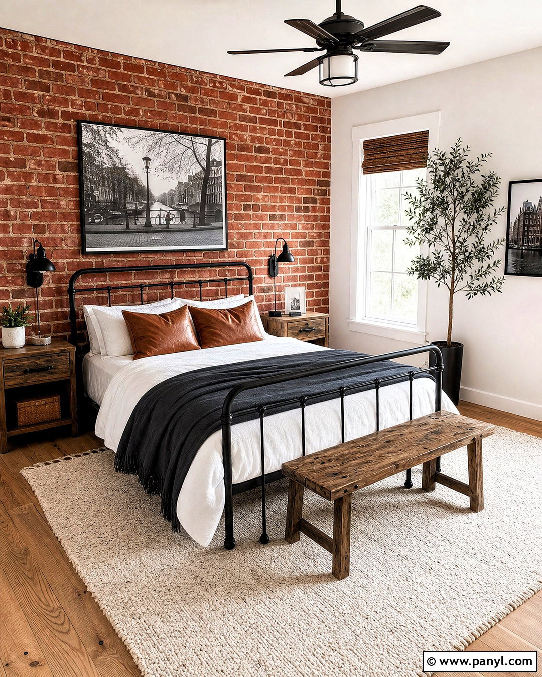 Red Brick Accent Wall Bedroom - 20 red accent wall bedroom ideas