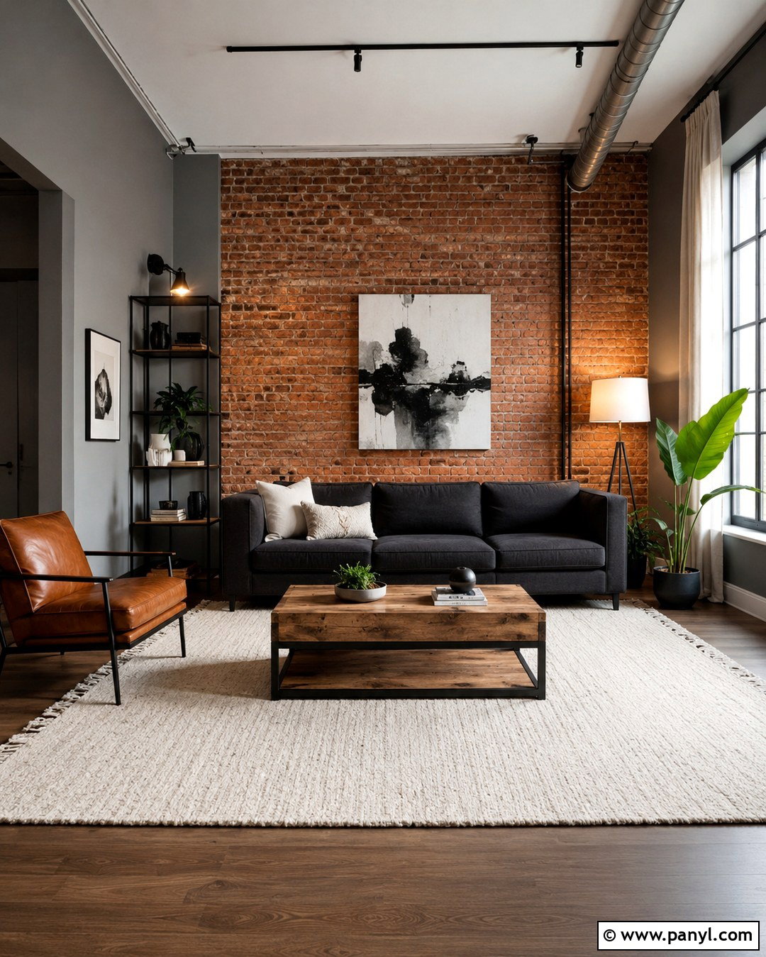 Red Brick Accent Wall - 20 Accent Wall To Go With Gray Walls