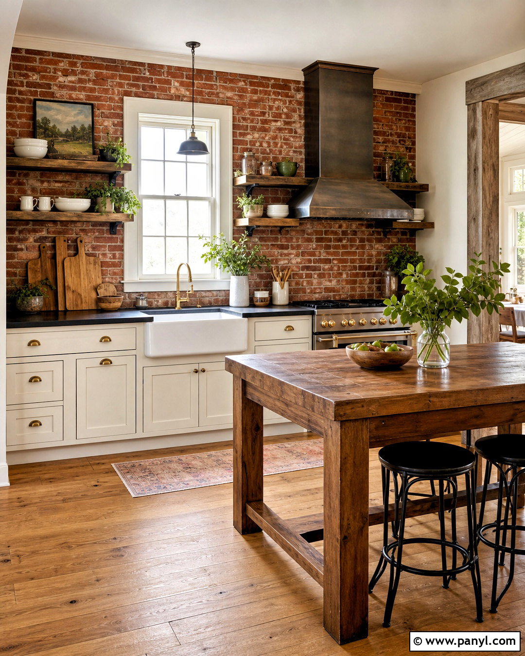 Red Brick Backsplash Kitchen - 20 red backsplash kitchen ideas