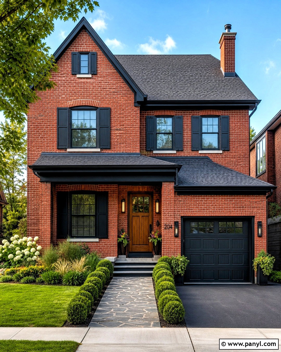 Red Brick House With Black Trim - 20 updating brick house exterior ideas
