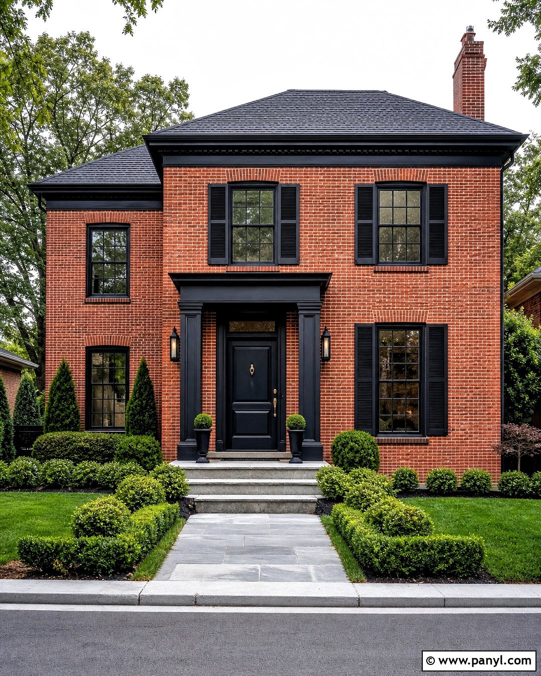 Red Brick House With Black Trim - 20 red brick house exterior makeover ideas
