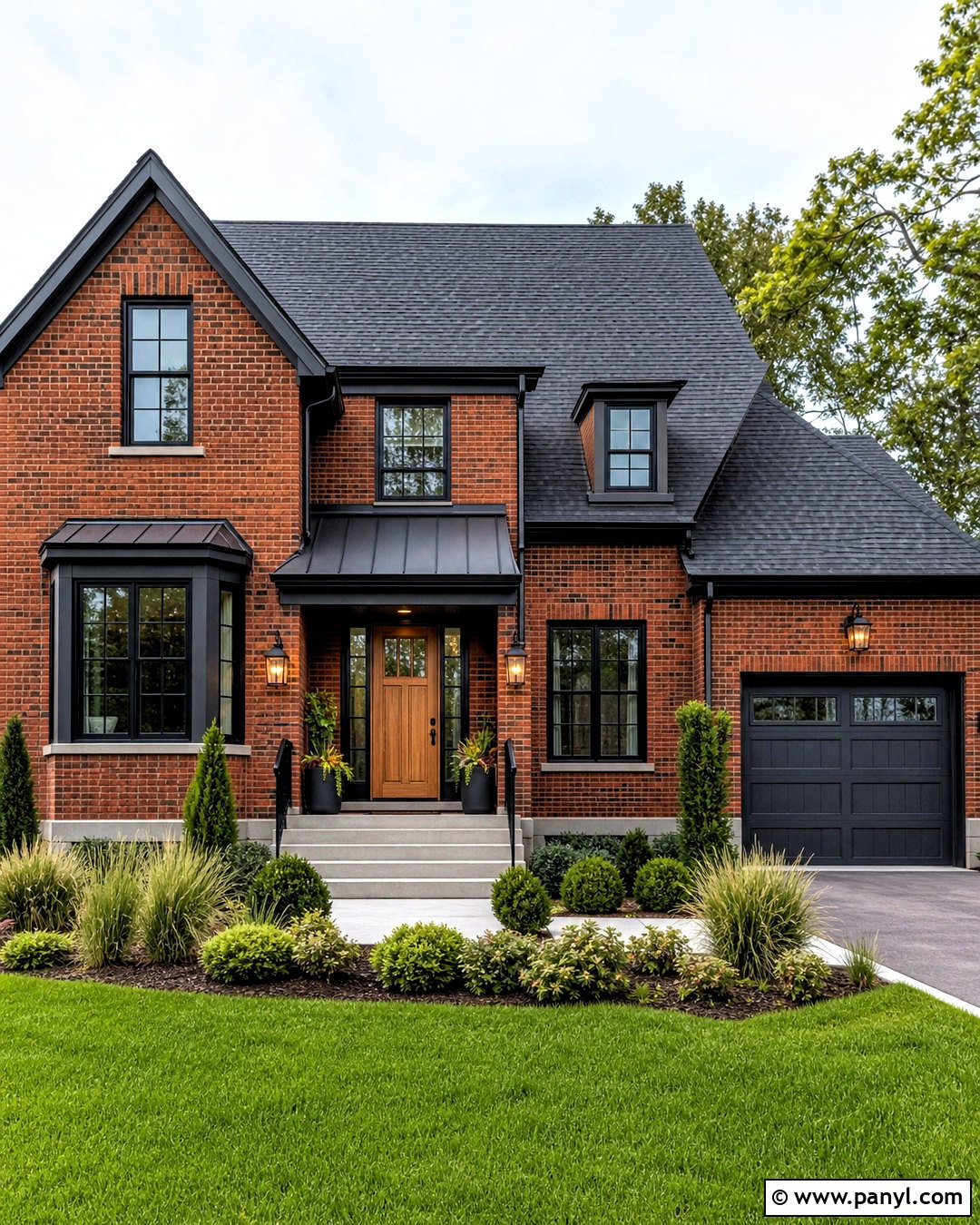 Red Brick House With Black Windows - 20 red brick house exterior makeover ideas