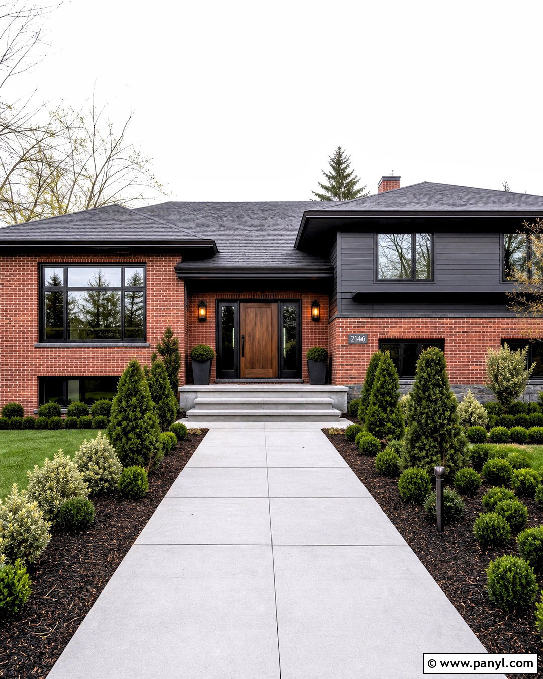 Red Brick House With Charcoal Siding - 20 red brick house exterior makeover ideas