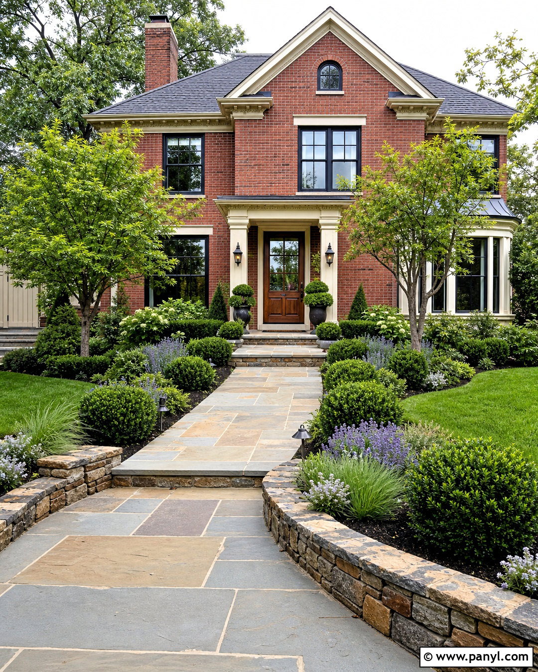 Red Brick House With Stone Landscaping - 20 red brick house exterior makeover ideas