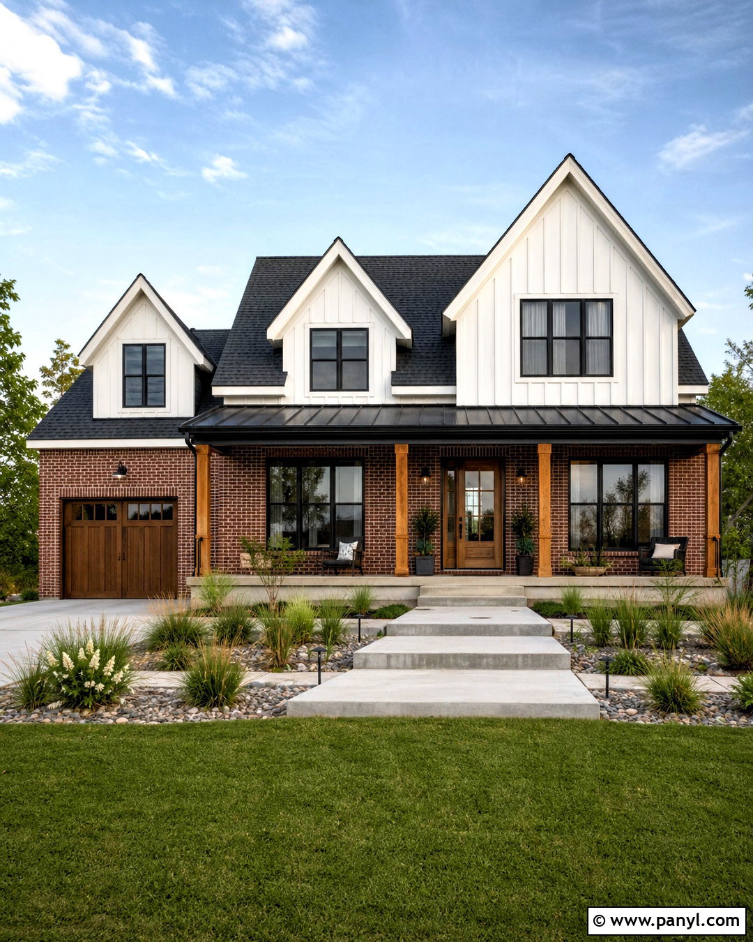 Red Brick Modern Farmhouse Exterior - 20 red brick house exterior makeover ideas