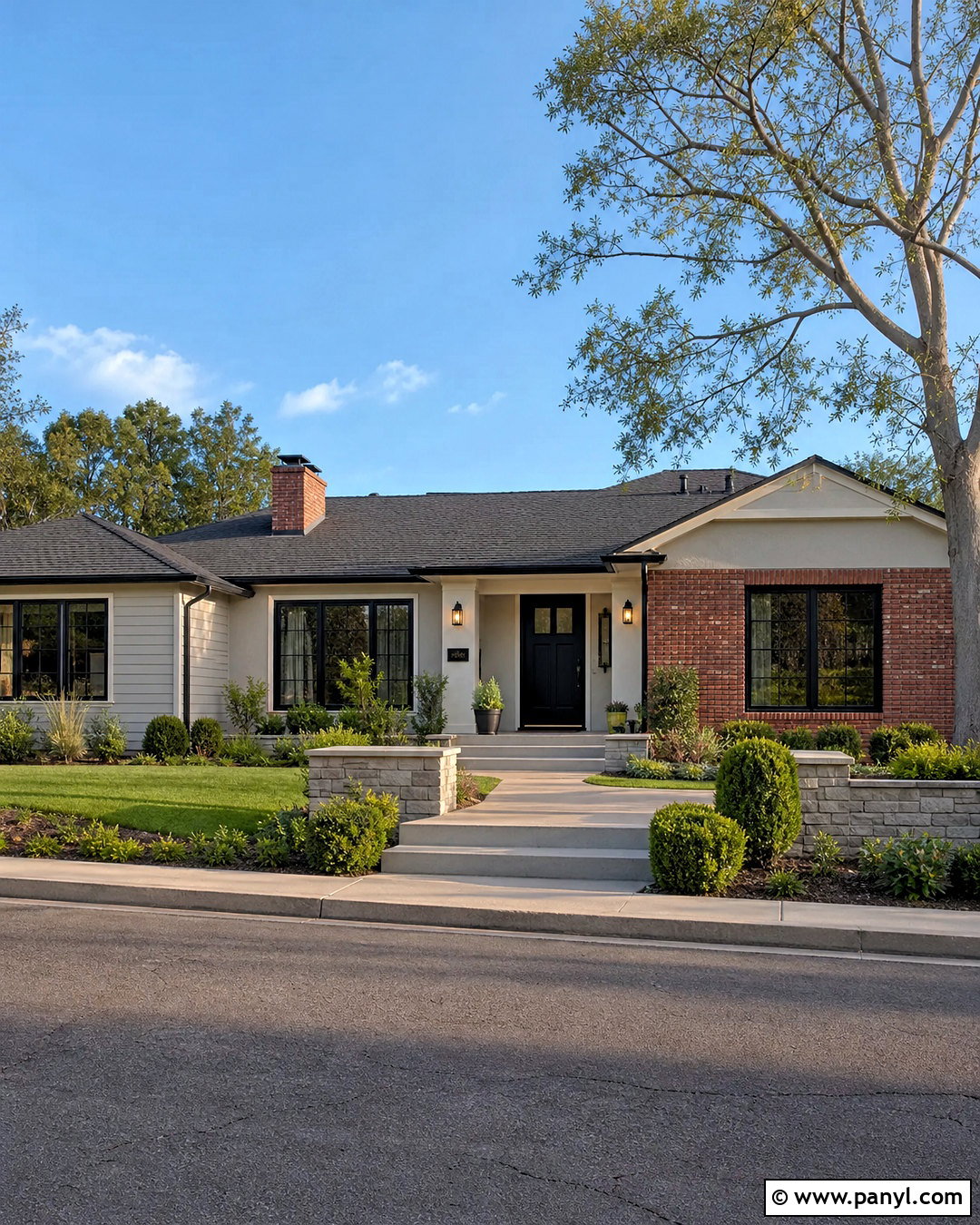 Red Brick With Putty Paint - 20 red brick and paint combinations