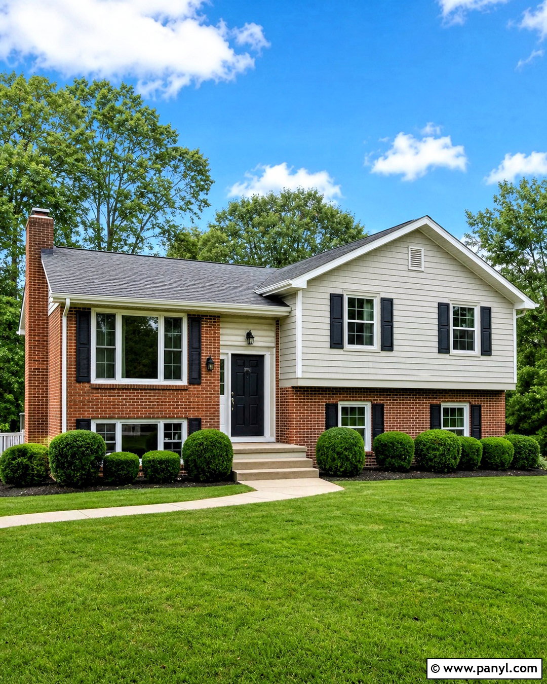 Red Brick With Soft Gray Paint - 20 red brick and paint combinations