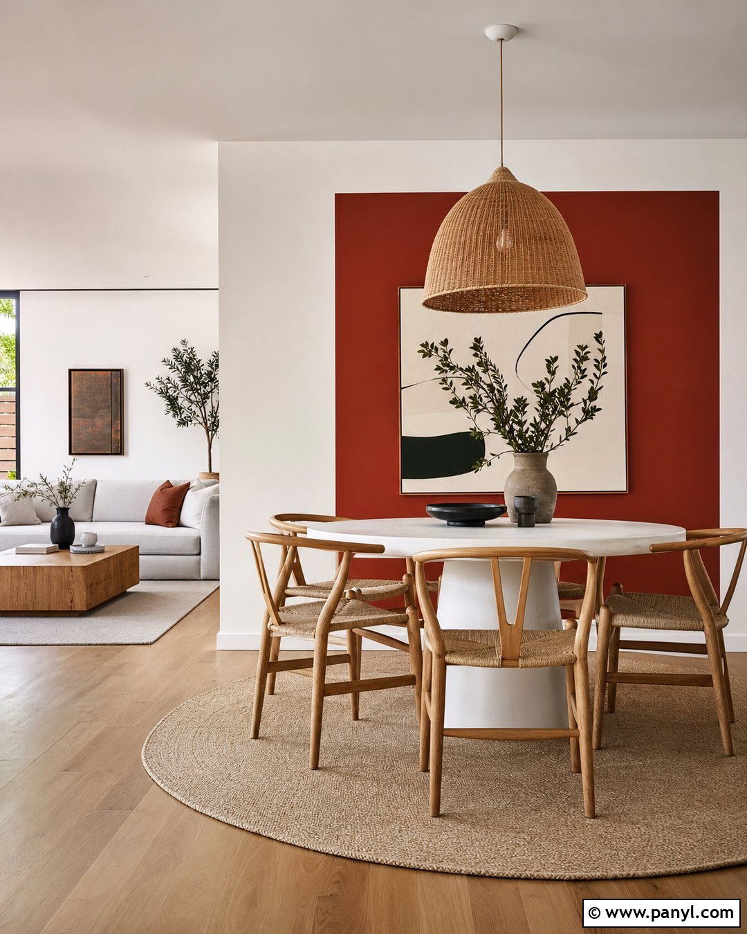 Red Color Block Walls - 20 Red And White Walls