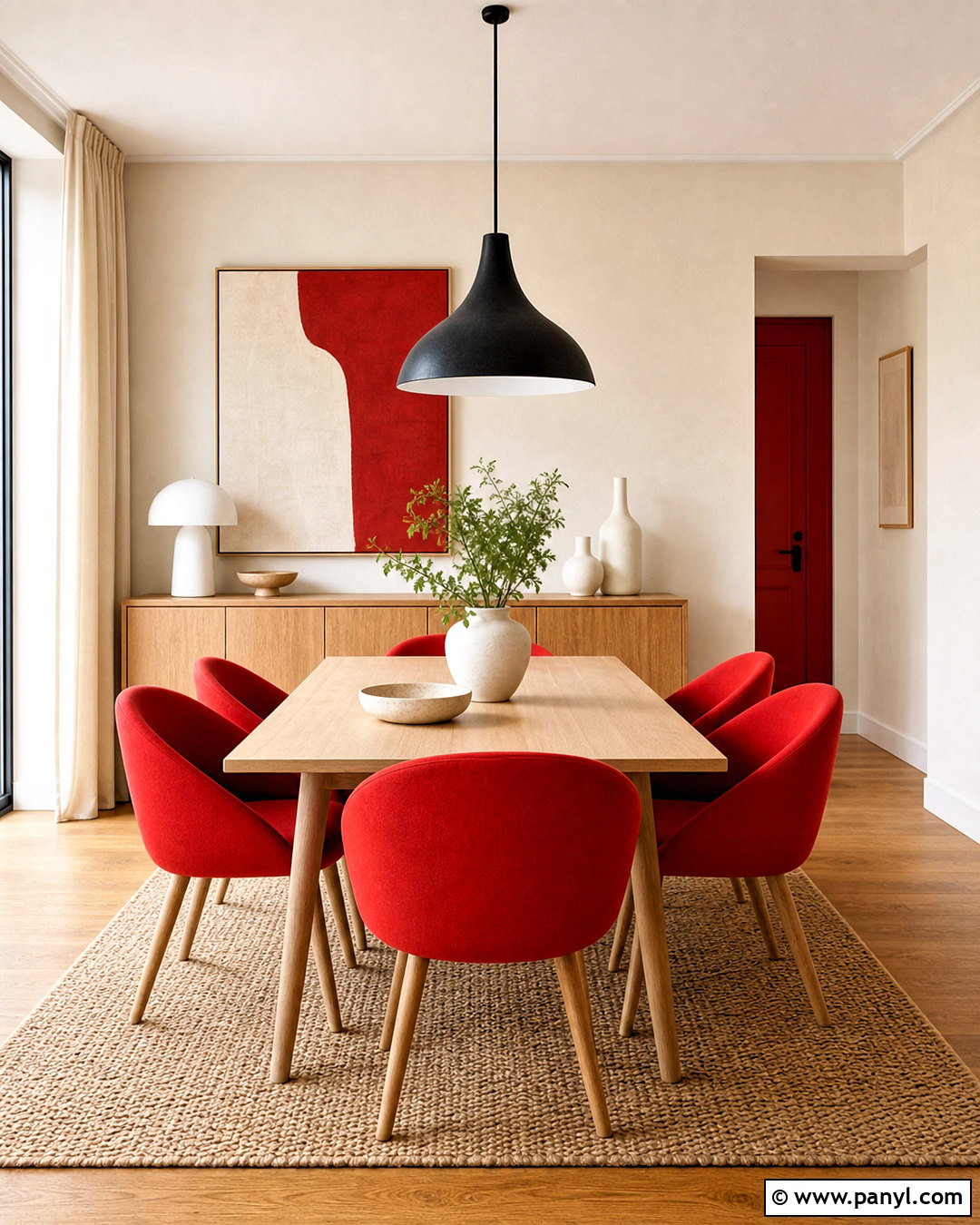 Red Dining Chairs - 20 red home ideas