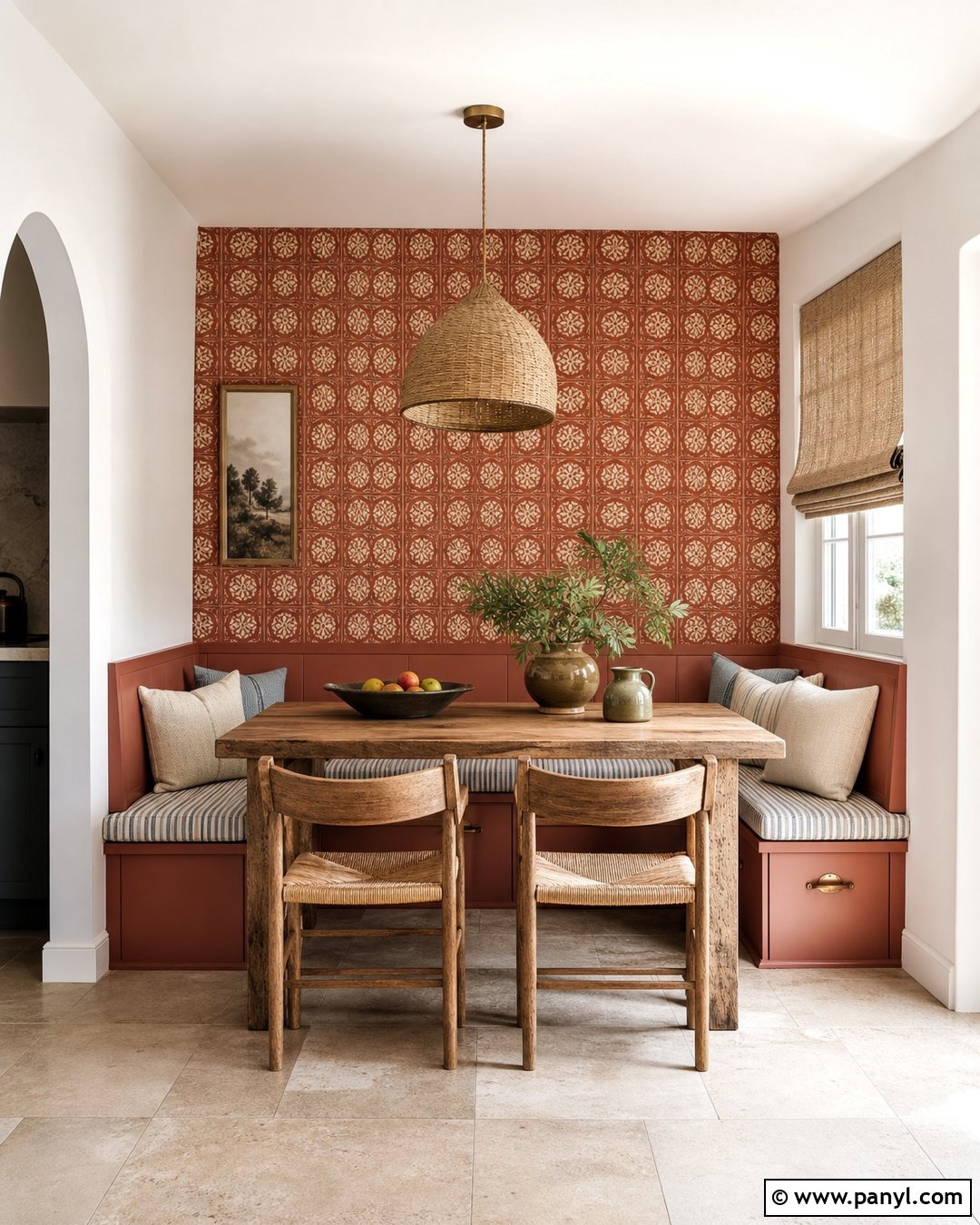 Red Earth Wallpaper Dining Nook - 20 Farrow And Ball Wallpaper Colour Chart Ideas