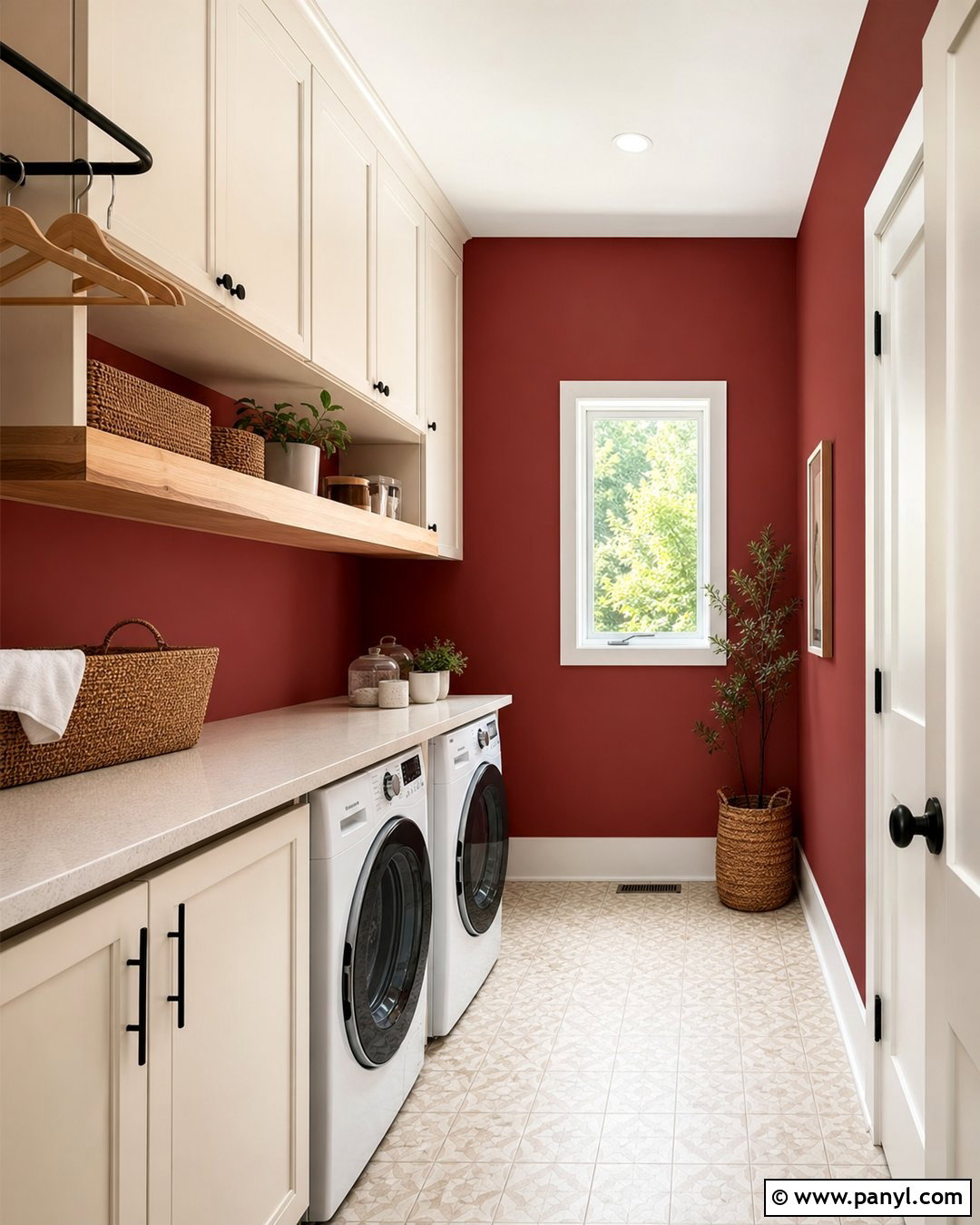 Red Feature Wall Laundry Room - 35 red feature wall ideas