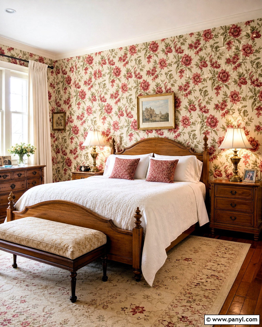 Red Floral Wallpaper Bedroom - 20 red wallpaper pattern ideas