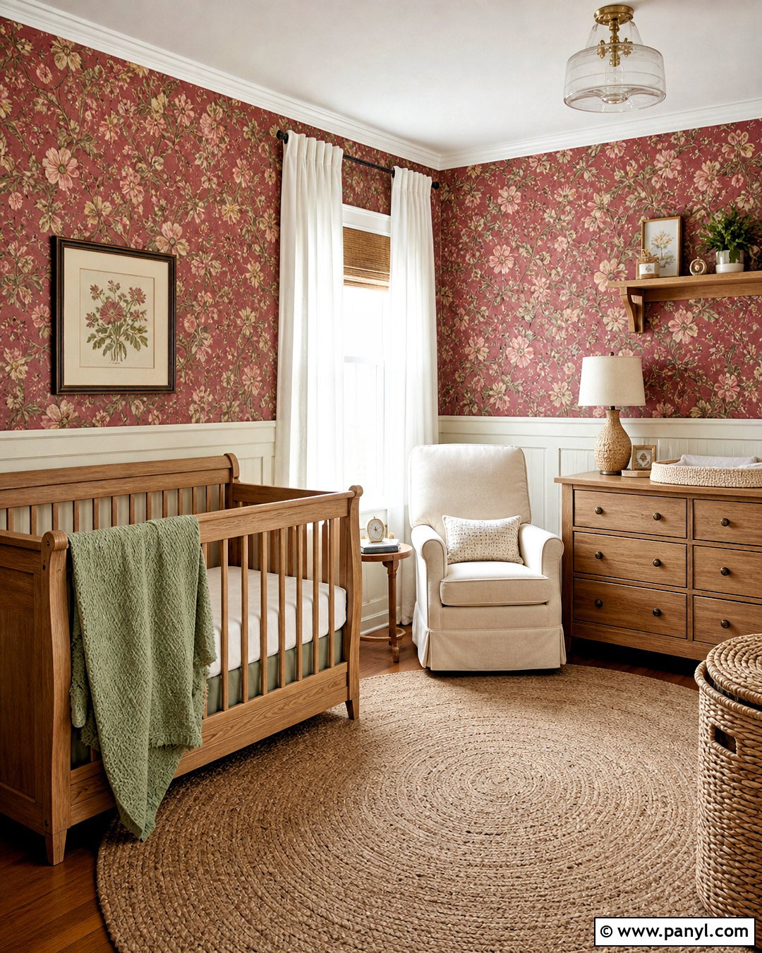Red Floral Wallpaper Nursery - 20 antique red floral wallpaper ideas