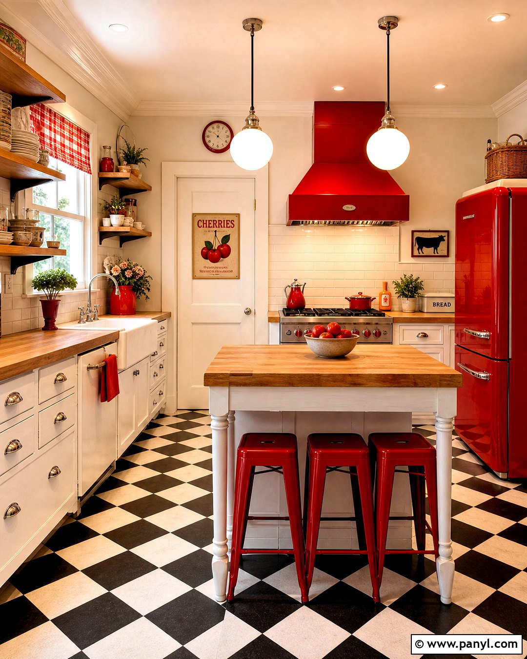 Red Kitchen Accents - 20 pop of color kitchen ideas