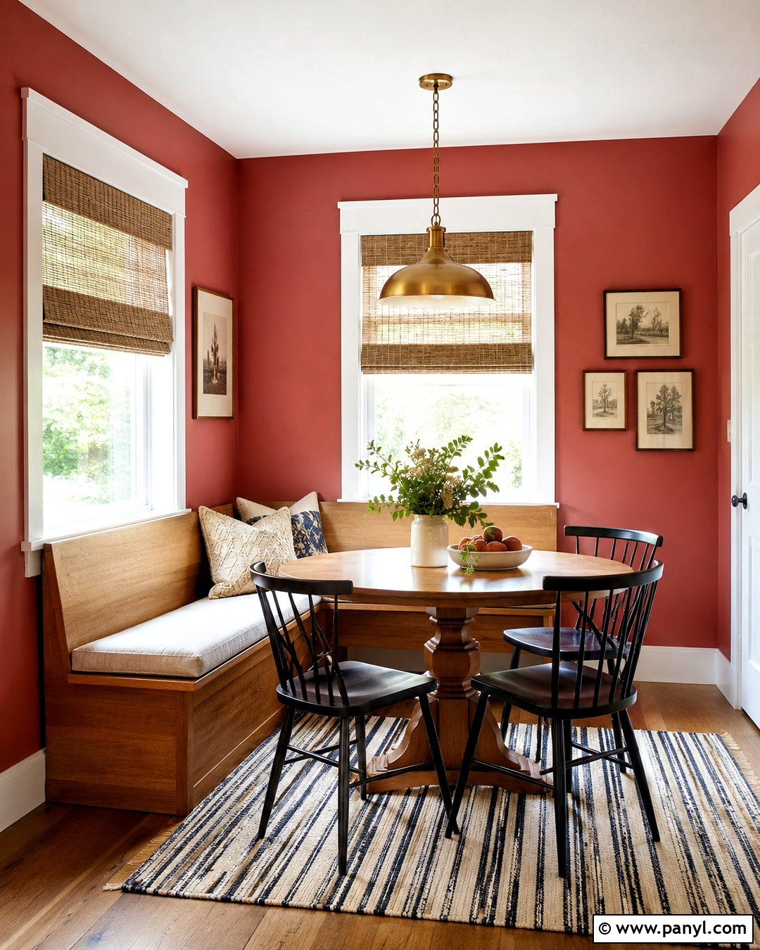Red Kitchen Breakfast Nook Walls - 40 Red Walls