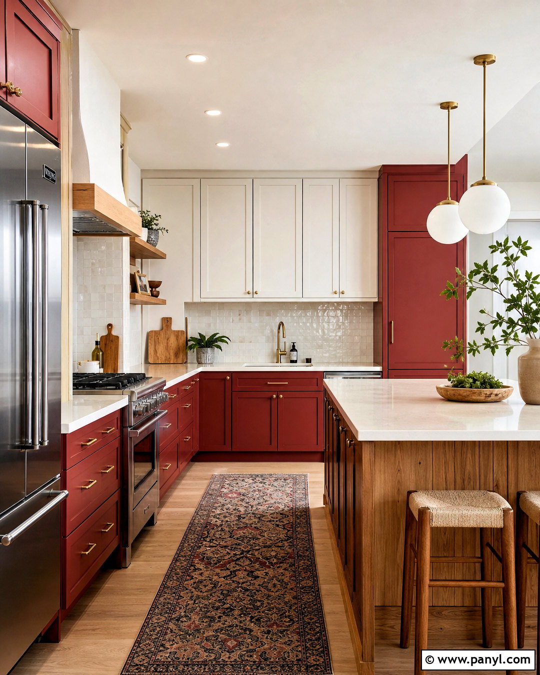 Red Kitchen Cabinets - 20 red home ideas