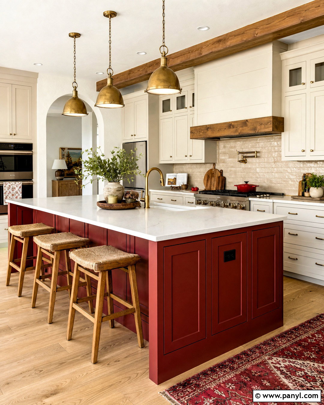 Red Kitchen Island - 20 kitchen color red ideas