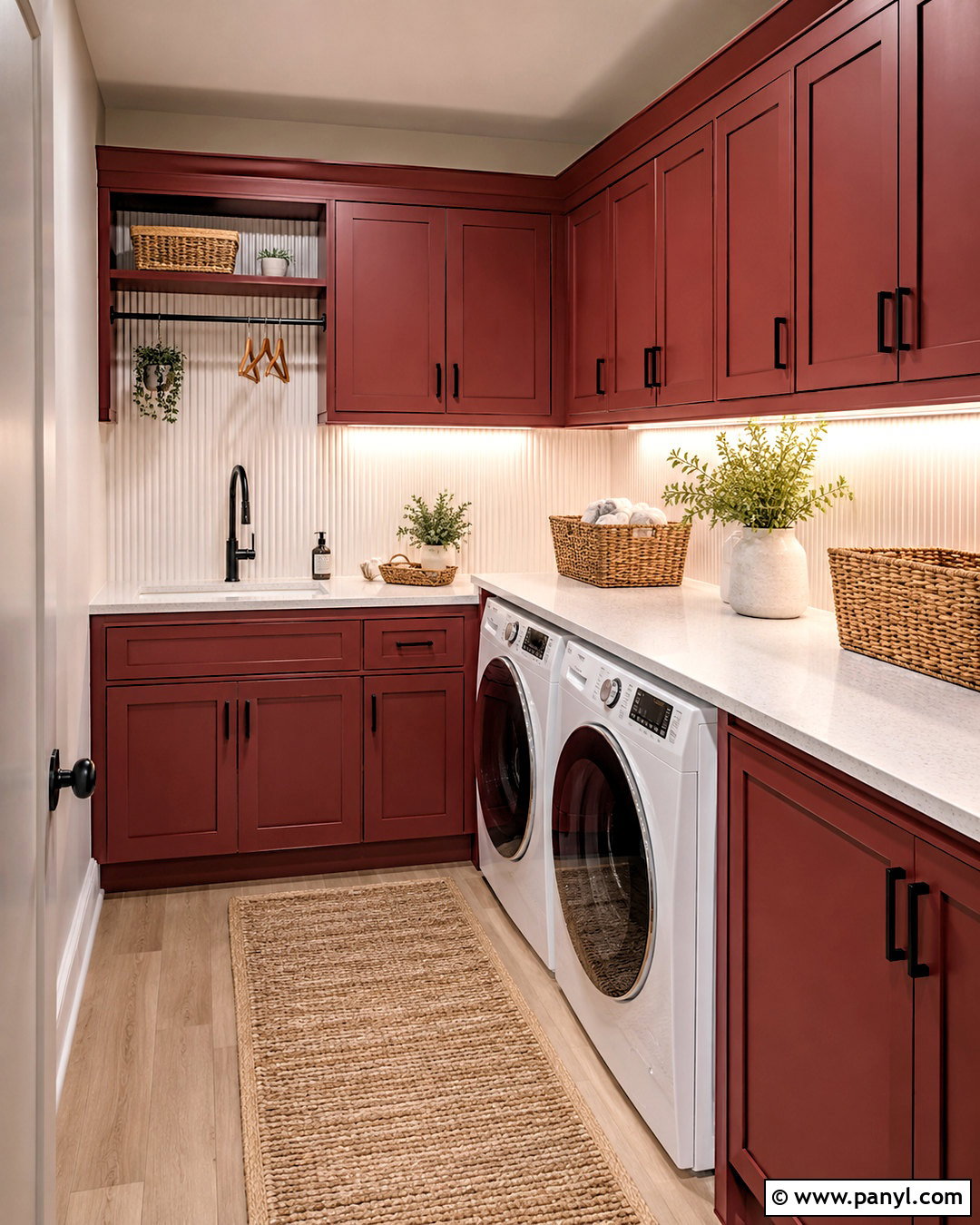 Red Laundry Room Cabinets - 20 paint room red ideas