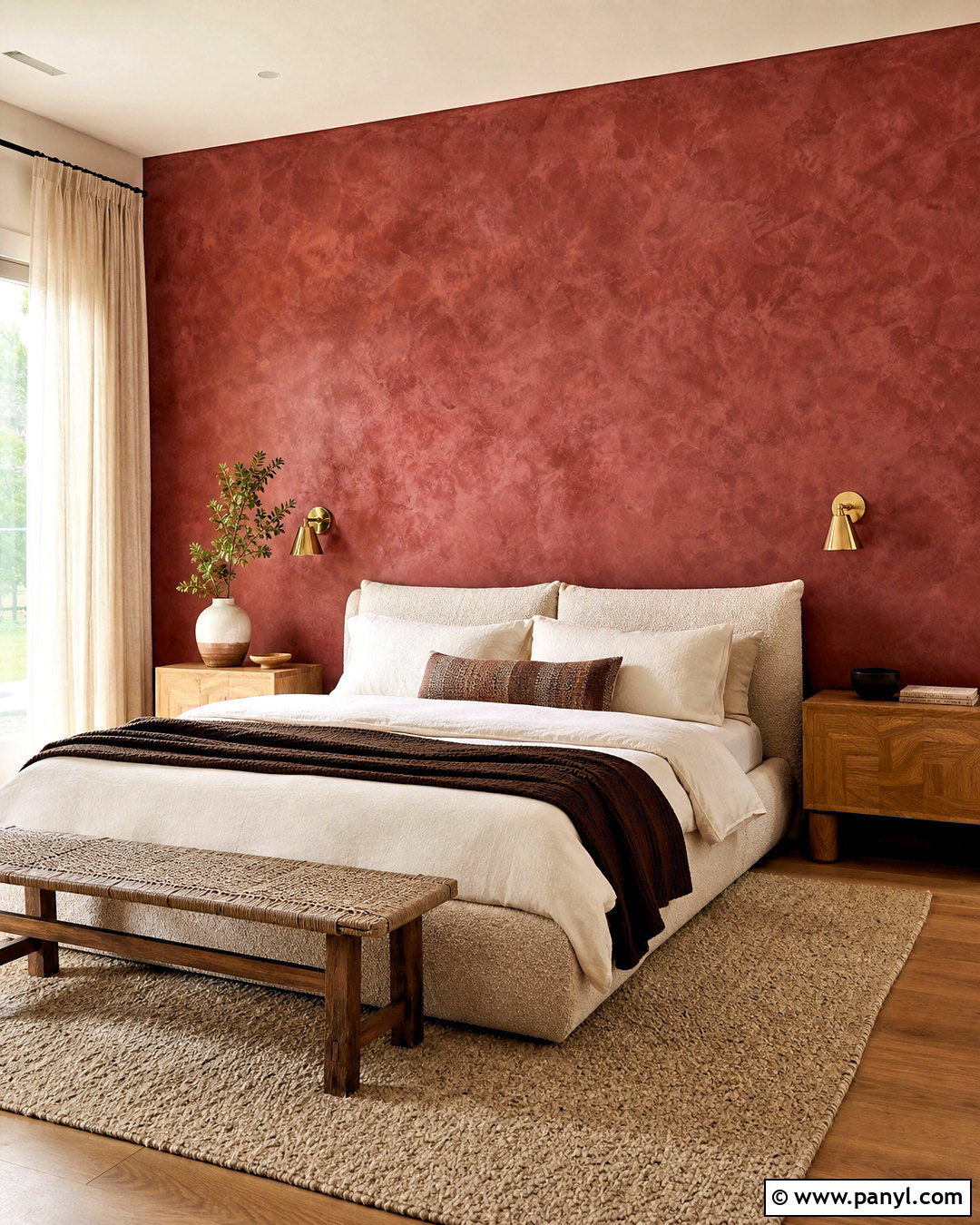 Red Limewash Accent Wall Bedroom - 20 red accent wall bedroom ideas