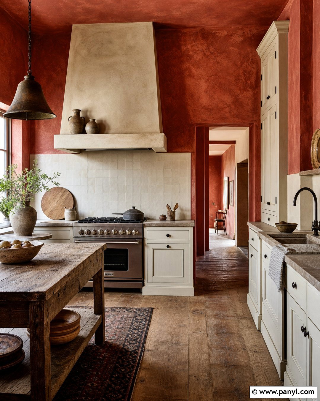 Red Limewash Kitchen Walls - 20 Red Kitchen Wall Color Ideas