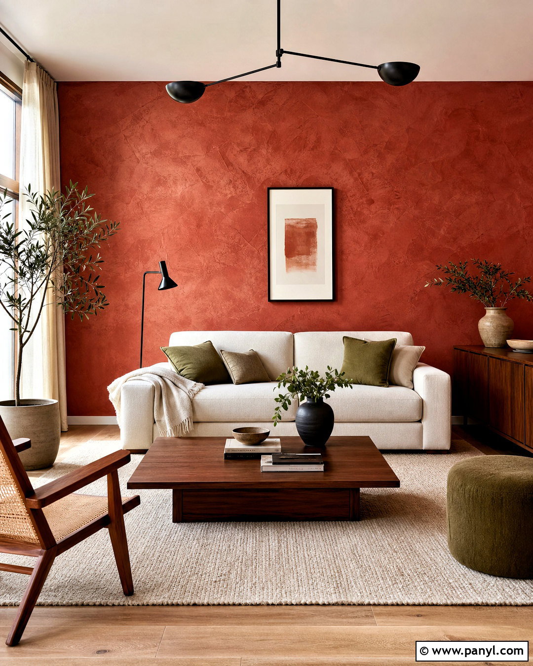 Red Limewash Wall - 20 red wall texture ideas