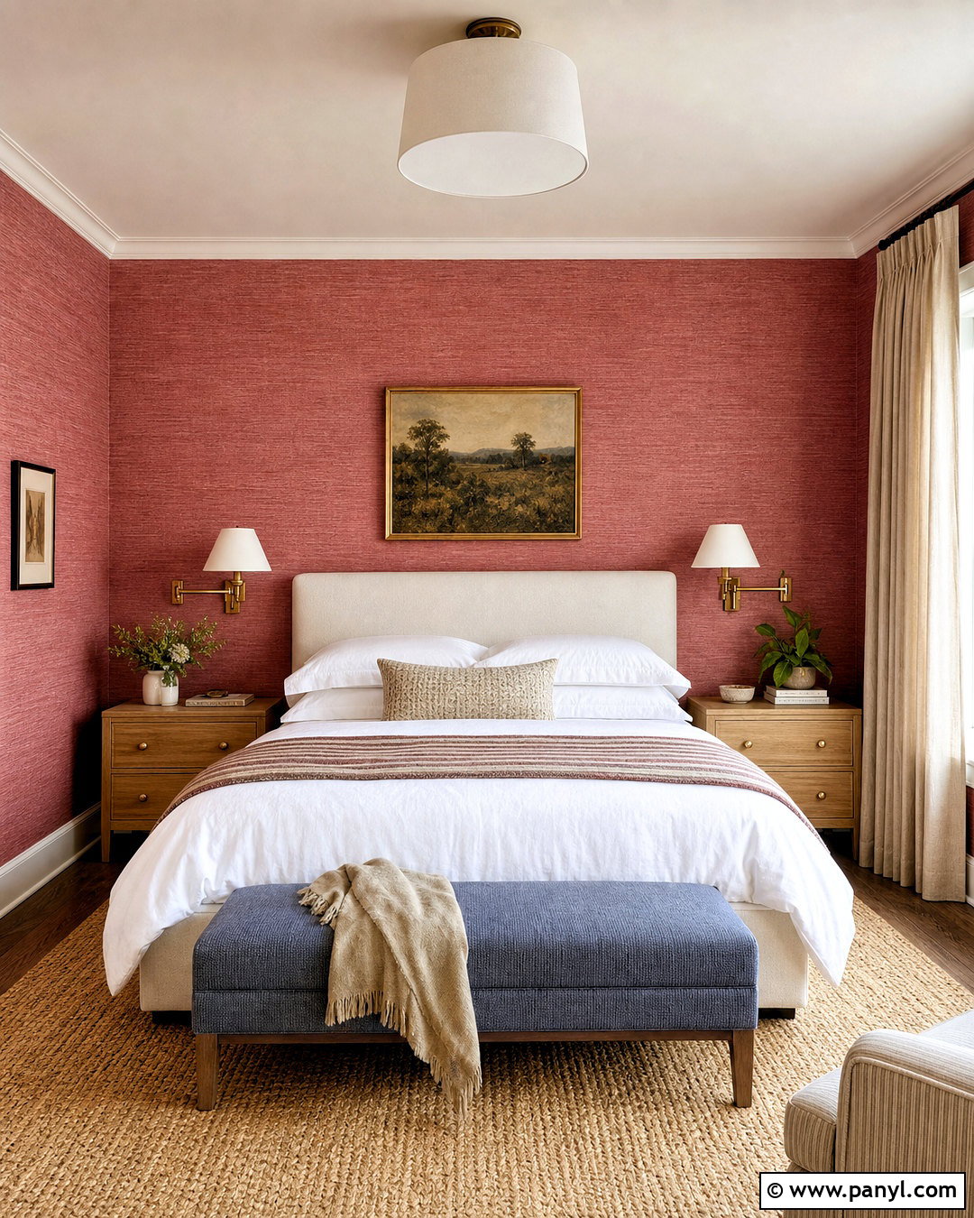 Red Linen Wallpaper Wall - 20 red wall texture ideas