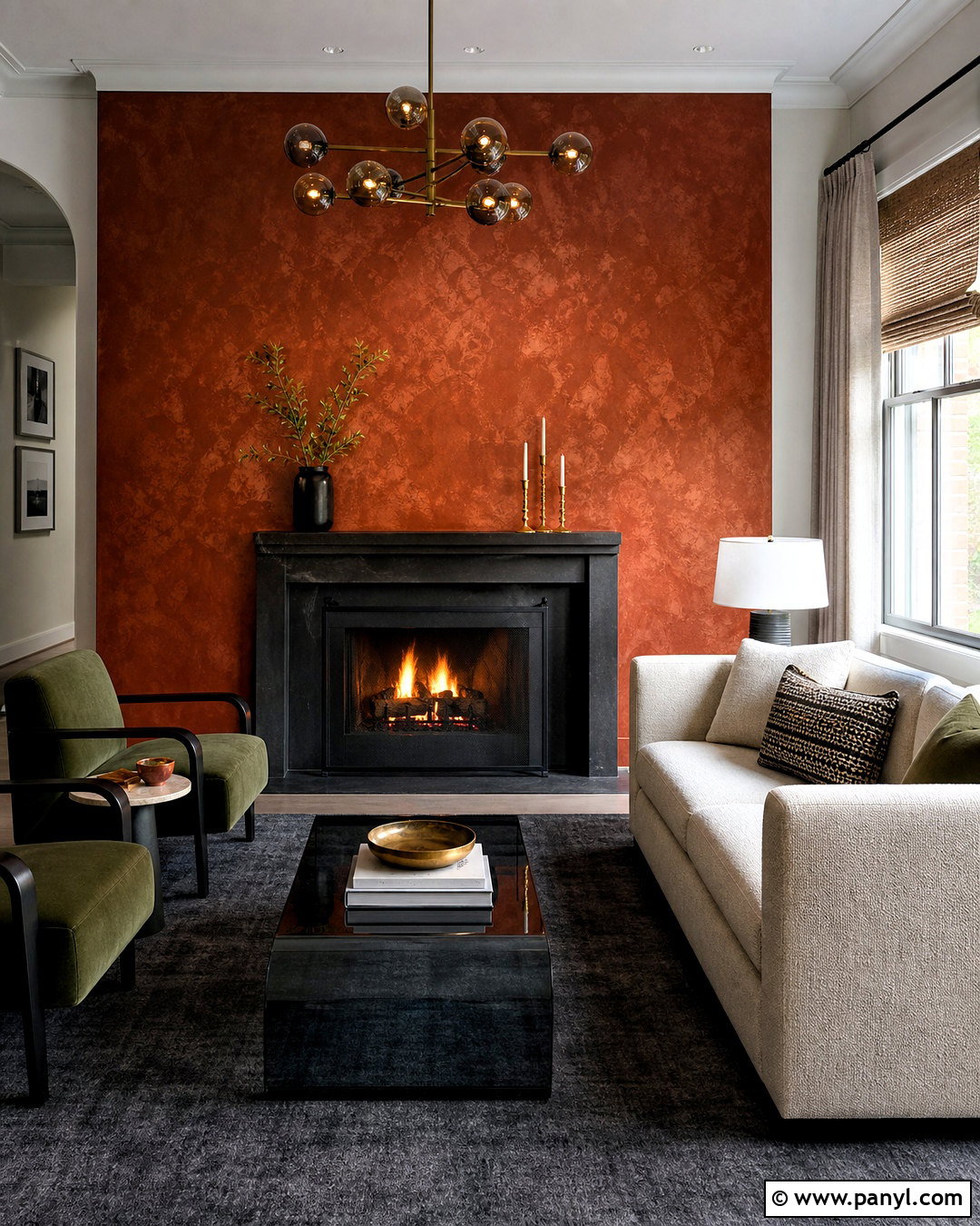 Red Metallic Plaster Wall - 20 red wall texture ideas