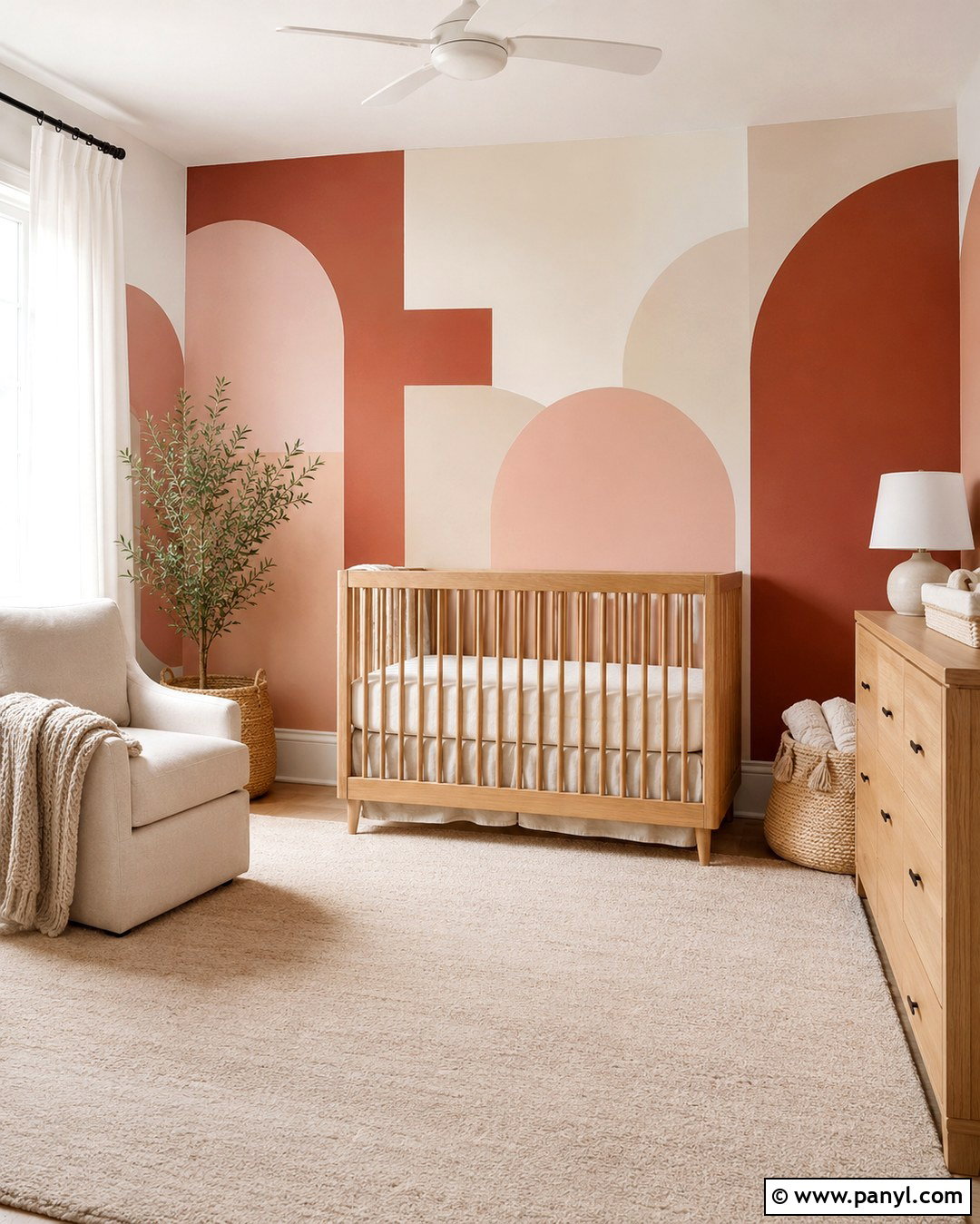 Red Nursery Geometric Wall - 20 Geometric Wall Paint Red Ideas