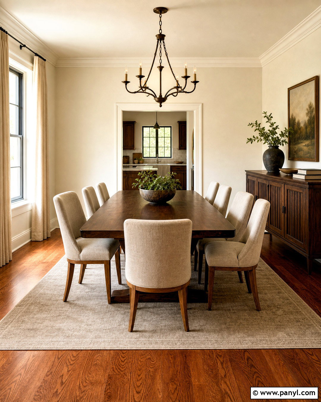 Red Oak And Walnut Dining Room - 20 wood tones that go together ideas