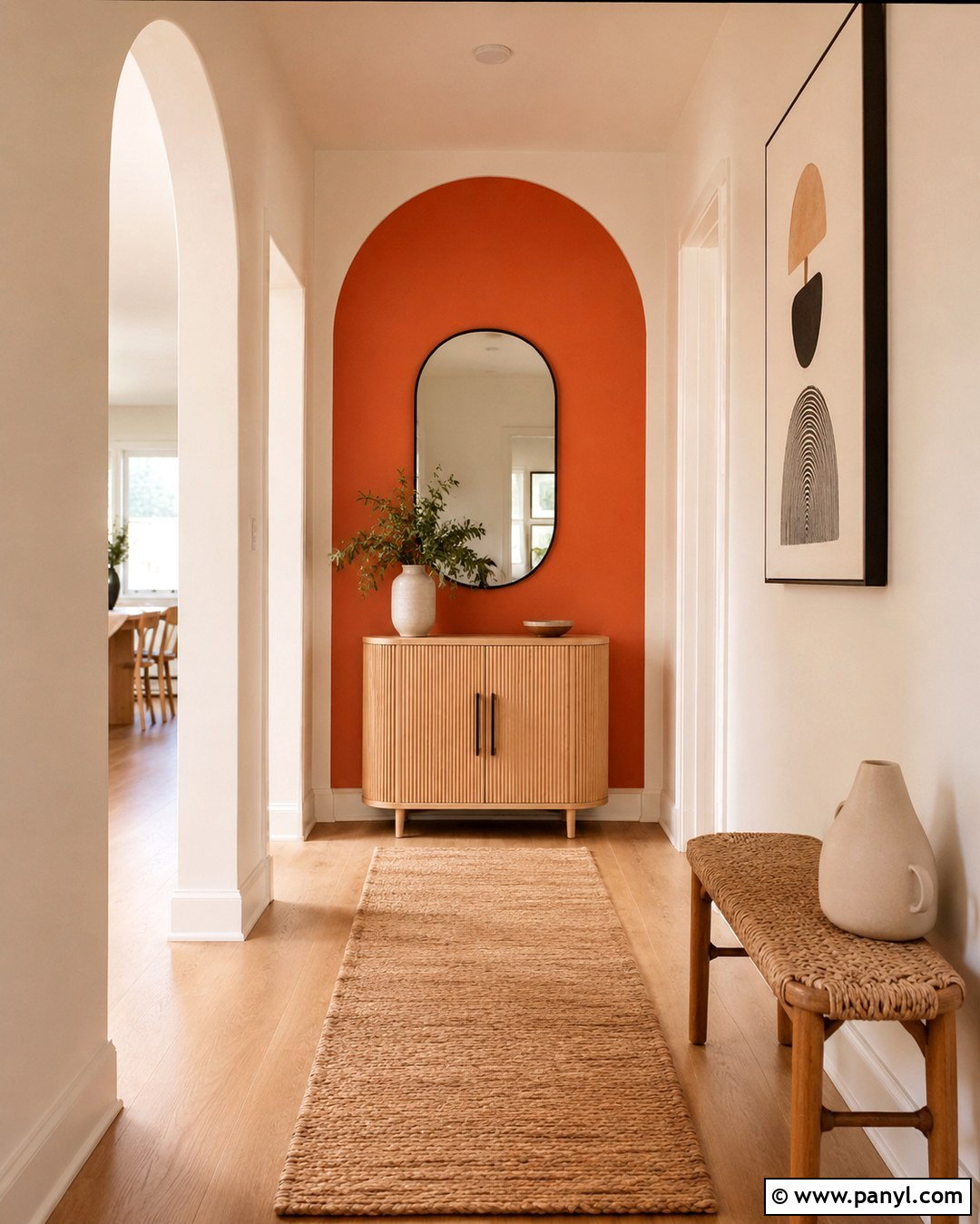 Red Orange Color Block Accent Wall - 20 Red Orange Accent Wall Ideas