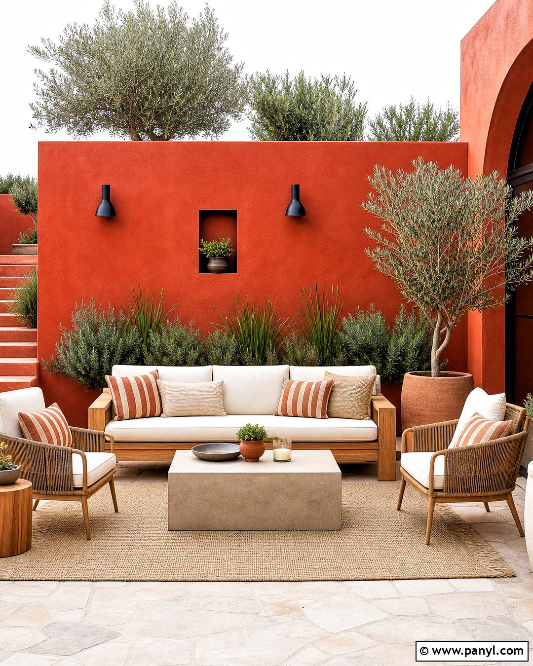 Red Outdoor Patio Wall Background - 20 red wall background ideas