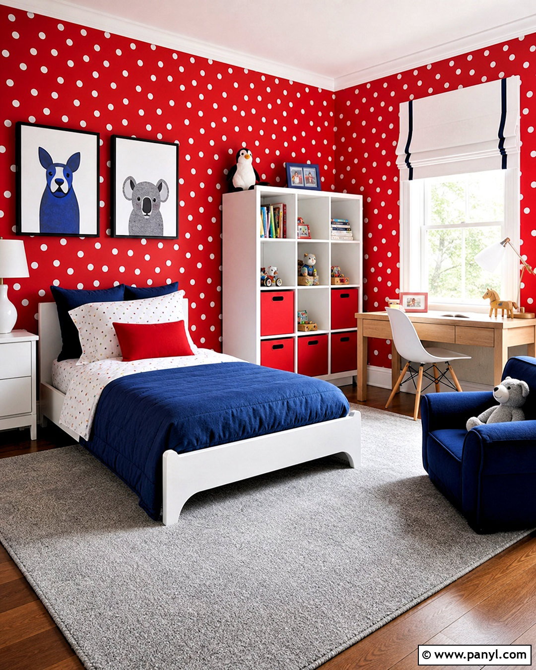 Red Polka Dot Wallpaper Kids Bedroom - 20 red polka dot wallpaper ideas