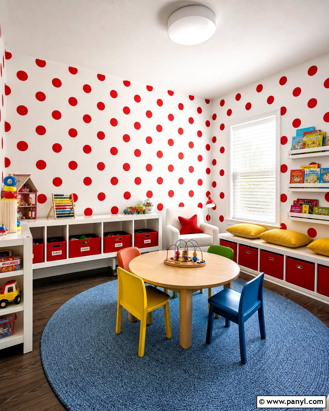 Red Polka Dot Wallpaper Playroom - 20 red polka dot wallpaper ideas