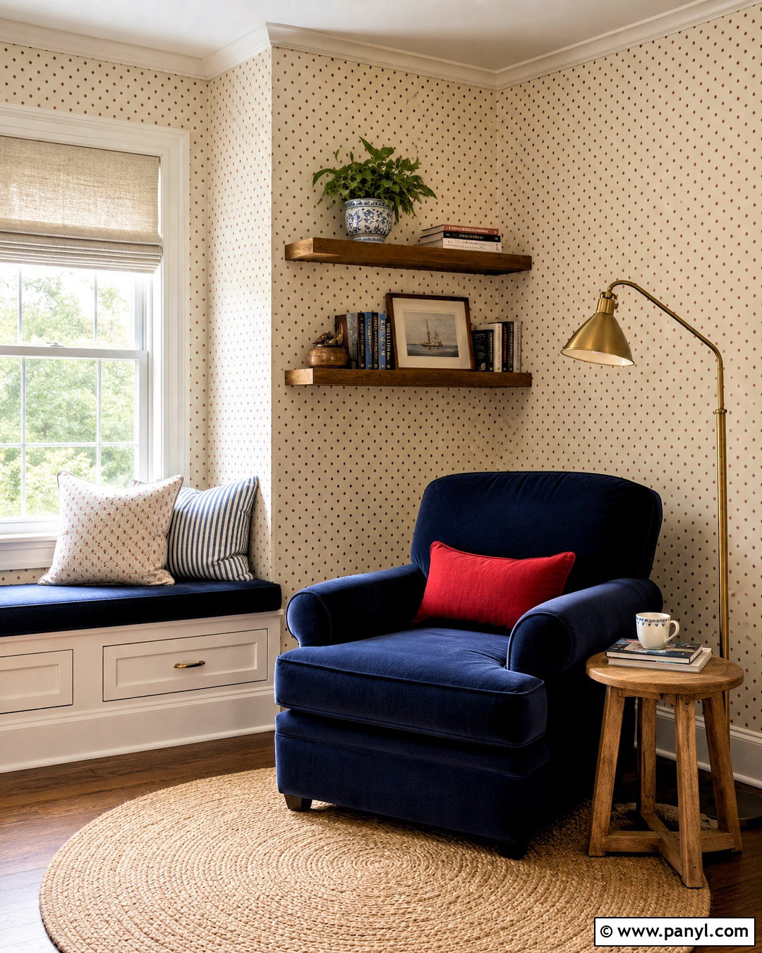Red Polka Dot Wallpaper Reading Nook - 20 red polka dot wallpaper ideas