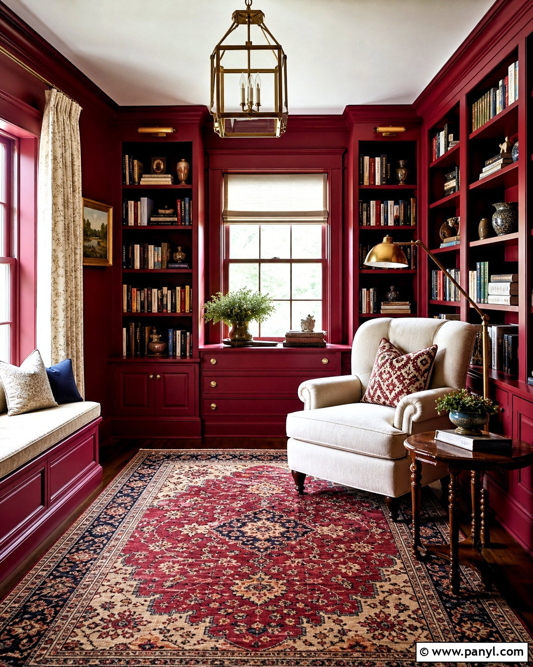 Red Reading Room - 20 red home ideas