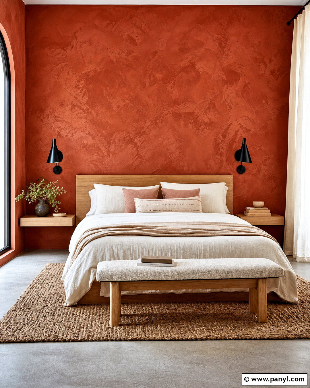 Red Roman Clay Wall - 20 red wall texture ideas