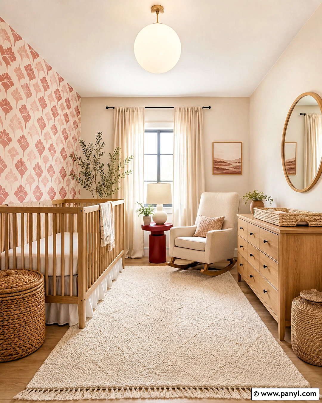Red Scallop Pattern Nursery - 20 modern red pattern ideas