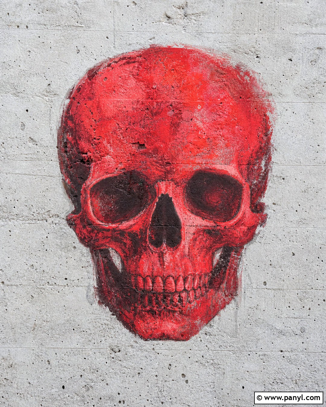 Red Skull On Rough Cement Background - 20 red skull on textured background ideas