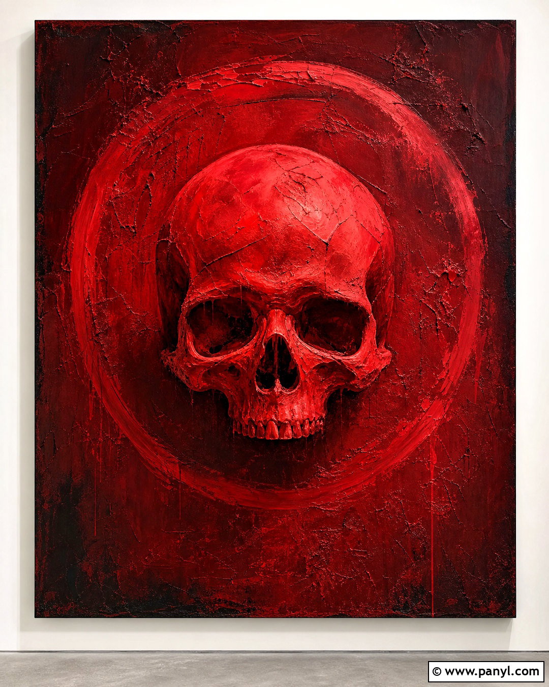 Red Skull On Textured Burgundy Background - 20 red skull on textured background ideas