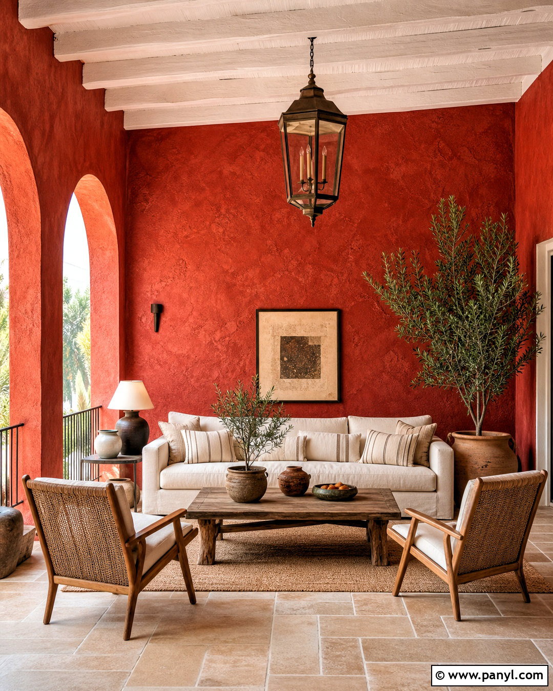 Red Stucco Wall - 20 red wall texture ideas